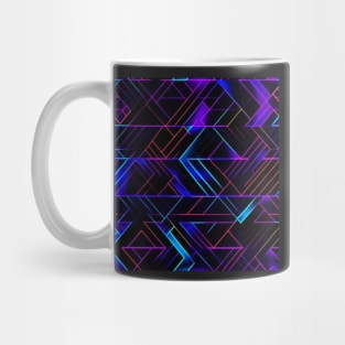 Neon Trippy EDM Festival Rave Pattern Mug